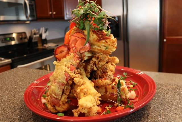 Fried Lobster Tower